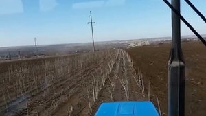 Дисковая борона БДФ 2,4 и трактор МТЗ 892 дисковка продолжение