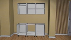 Кухонные корпуса для кухни без фасадов