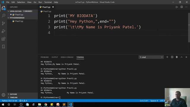 (WEBINAR - Part 1) Core Python Programming Webinar