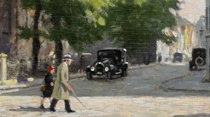 Время в городе. Художник Пауль Густав Фишер