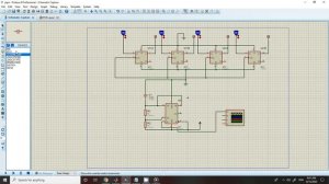 PIPO: parallel in parallel out register using D flip flop in proteus...