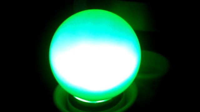 зелёная светодиодная лампа 3Вт с Алиэкспресс! смотреть онлайн