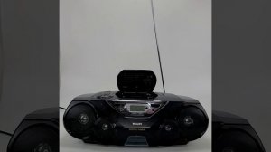 Showcasing Philips AZ1574 Portable CD Cassette Tape Player Recorder Digital Radio Tuner working!