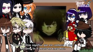 BSD react to Dazai Osamu (soukoku) + angst ??