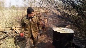 Пасека Лаврова. Дезинфекция рамок кипячением (с добавлением кальцинир. соды и стирального порошка)