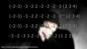 Кантри ритм # 22, губная гармошка С + табы