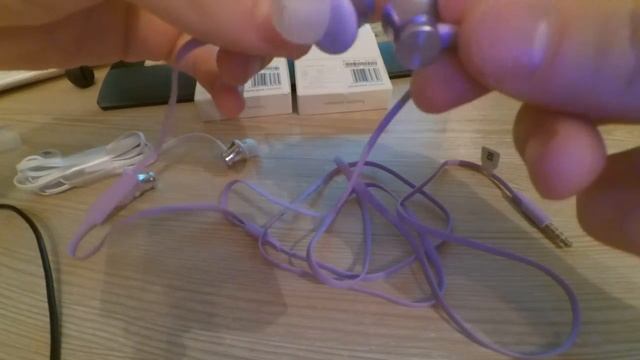 фиолетовые наушники Xiaomi от GearBest смотреть онлайн