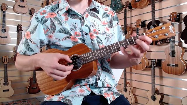Ohana TK-10 Mahogany Tenor Ukulele - Sound Demo смотреть онлайн
