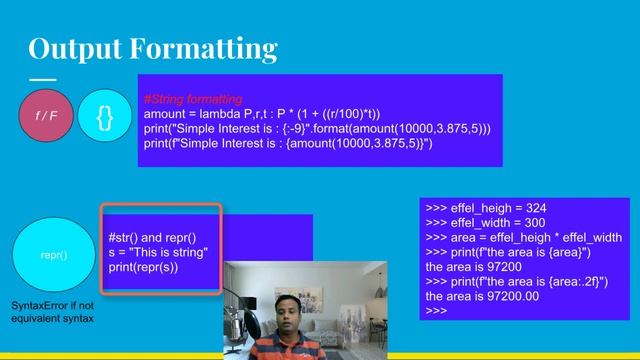 48 String Formatting in Python смотреть онлайн