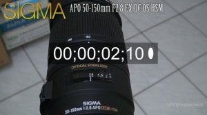 SIGMA APO 50-150 mm F2.8 EX DC OS HSM Focus speed test