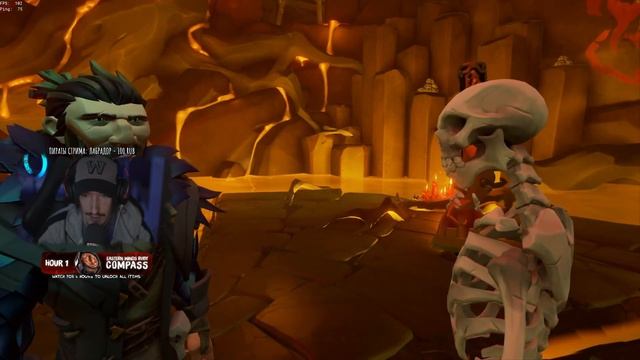Получение скелета за 100 уровень слуг и просмотр достижений в Sea Of Thieves смотреть онлайн