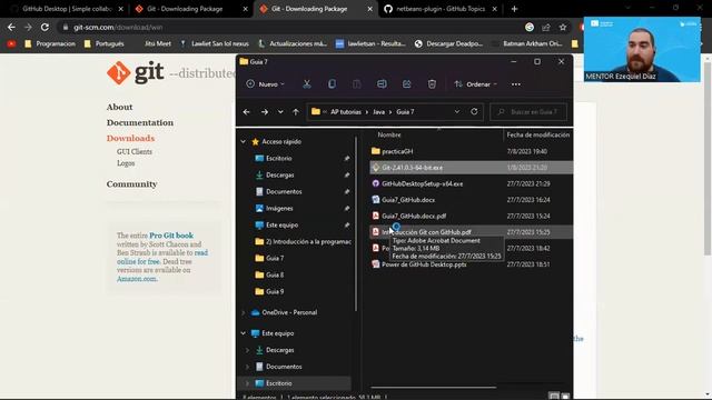 Explicación sobre como instalar Git y GitHub Desktop y como crearse una cuenta en GitHub смотреть онлайн
