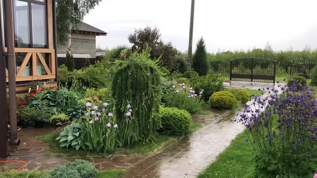 Что посадить? Где посадить?🌹Как организован сад, какие растения его украшают. смотреть онлайн