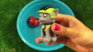 Учим цвета с героями мультфильма щенячий патруль.Все герои в одном видео