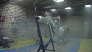 Покраска переднего крыла и бампера ВАЗ 2114