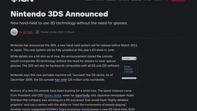 Beta64 - The 3DS and Nintendo's History with 3D смотреть онлайн