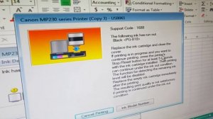 How to Fixed Ink Has Run Out Error Canon Printers ll Stop Reset Done