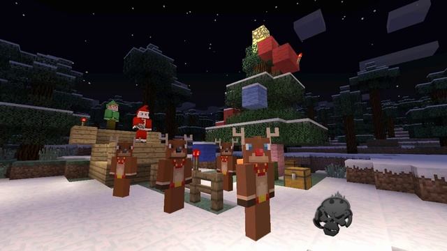 Minecraft Xbox 360 Festive Skin Pack | Minecraft Holiday Skin Pack смотреть онлайн