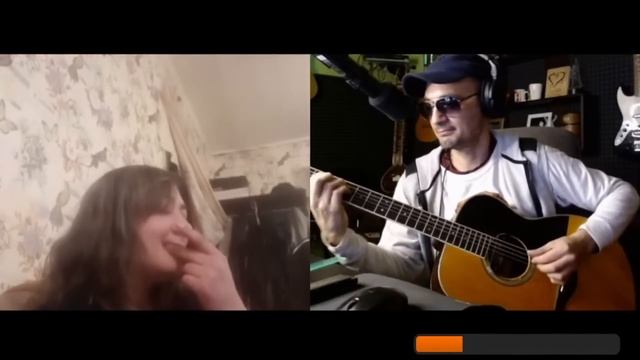 Гитарист в Чат-Рулетке .  удивил  НЕ  иностранцев !