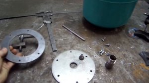 Расширительный бак для системы закрытого отопления из фреонового баллона