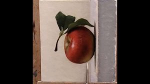 Apple oil painting time lapse demo