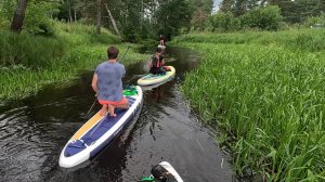 Река Нерская от Куровского до села Хотеичи. Сплав на SUP досках.