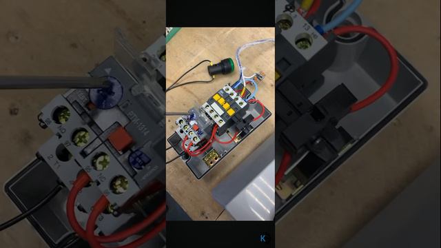 Подключение электродвигателя 220 через пускатель.mp4