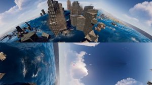 VR EXTREME TSUNAMI SIZE -  Natural Disaster 360 Comparison
