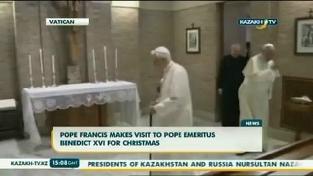 Бенедикт XVI и Франциск I поздравили друг друга смотреть онлайн