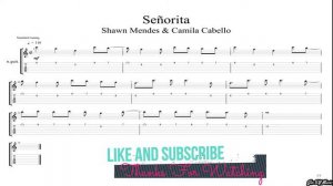 Señorita Guitar Intro With Score, Tabs And Backing Track