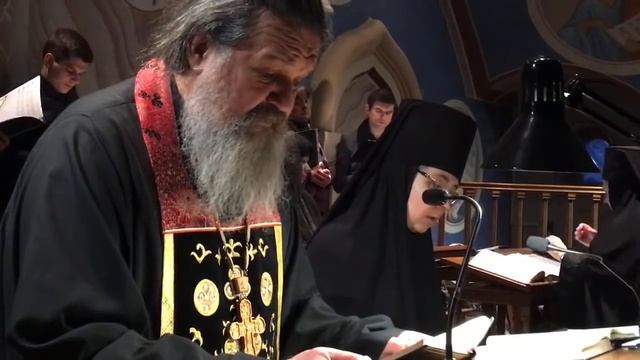 Великое повечерие с чтением канона прп. Андрея Критского . Понедельник. Прямая Трансляция. смотреть онлайн