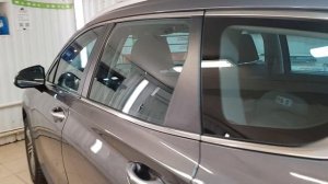 Hyundai Santa Fe - тонировка стекол атермальной пленкой UltraVision X-air