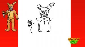 How to DRAW SPRING BONNIE - Five Nights at Freddy's - [ How to DRAW FNAF Characters ]