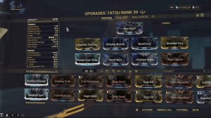 Warframe TATSU builds