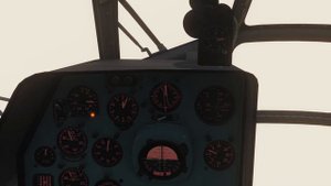 DCS Ми 8 Подъем, висение и снижение в "молоке" на 100м по приборам