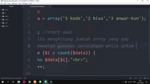 Cara Membuat Perulangan WHILE Menggunakan Array di PHP