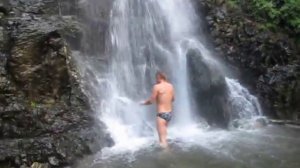 Под водопадом