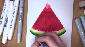 СКЕТЧИНГ МАРКЕРАМИ ? ОНЛАЙН МАСТЕР КЛАСС  ? АРБУЗ? рисуем дома. Запись прямого эфира