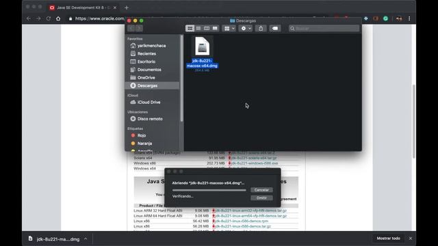 Instalar Java macOS (Mojave y anteriores)