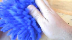 Губка с микрофиброй для авто.