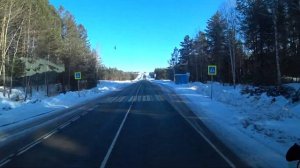 Проехал через Удмуртию и Пермский край. На трассе мороз -20. Дальнобой по России.
