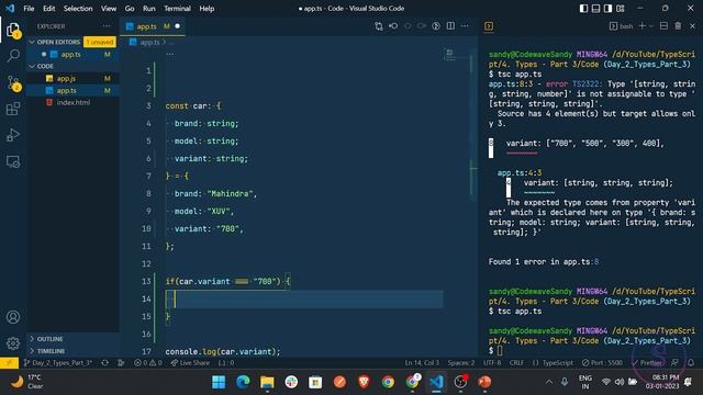 Types in TypeScript in Hindi - Zero to Advance - Episode 4
