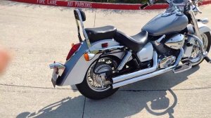 Honda Shadow 750 Aero exhaust drag pipe sound