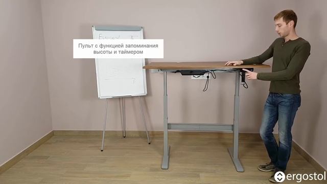 Стол c электрорегулировкой с сенсорной панелью ErgoStol Vida смотреть онлайн