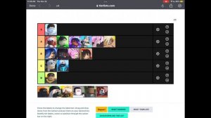 Encounters Roblox Tier list