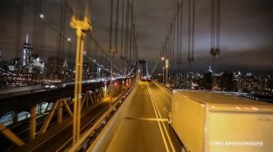 New York: The Manhattan Bridge at Night