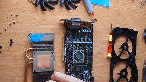 Замена кулеров, термопасты, термопрокладок видеокарты XFX Radeon RX 570