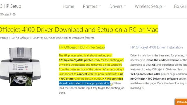 HP Officejet 4100 printer setup | Unbox HP Officejet 4100 printer | Wi-Fi setup