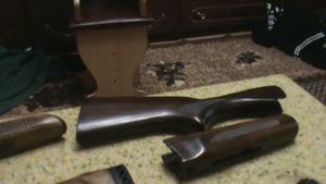 Осмотр ружья ИЖ 27м. Самодельный приклад и цевье. Заводской брак приклада.